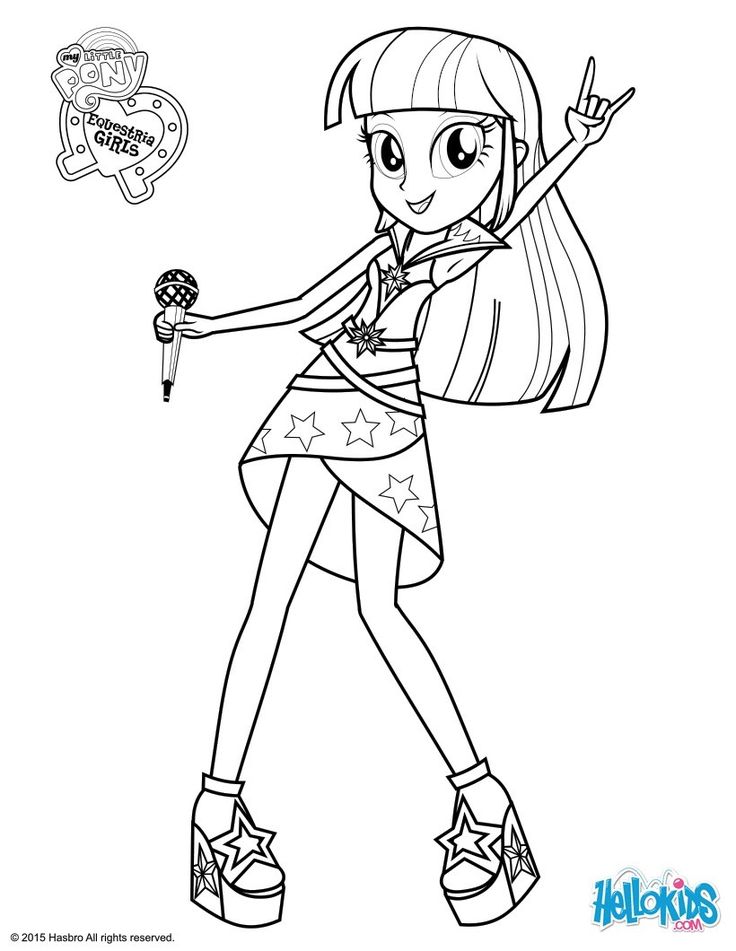 my little pony twilight sparkle coloring page