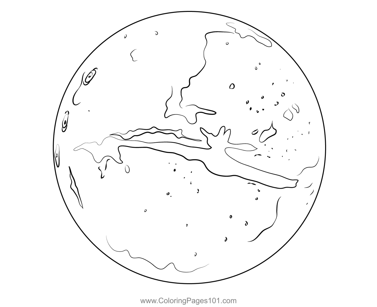 mars coloring page