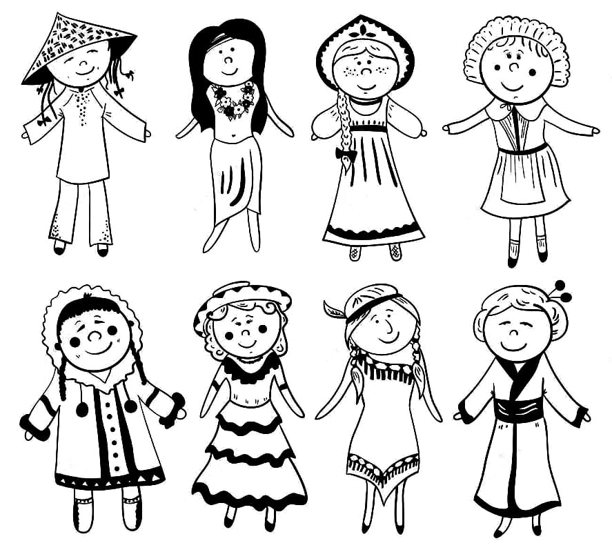 cultural coloring pages