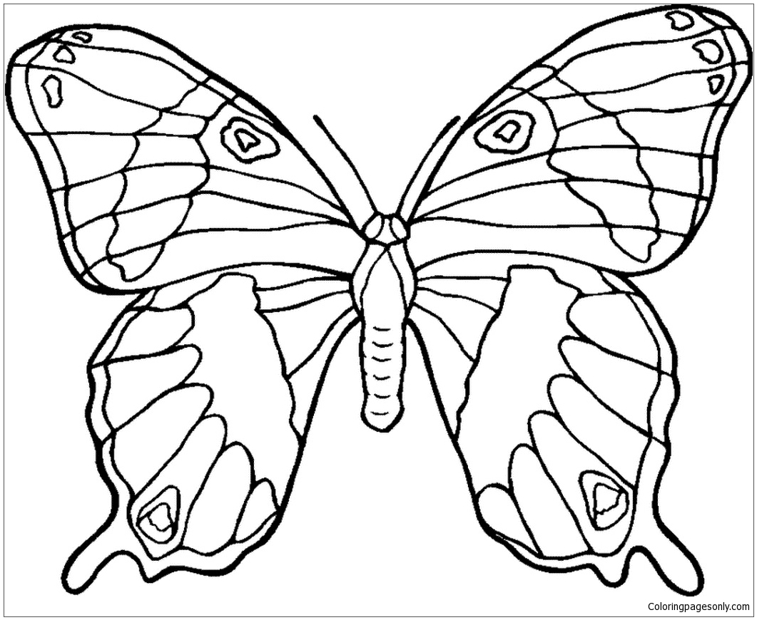 butterfly mandala coloring page