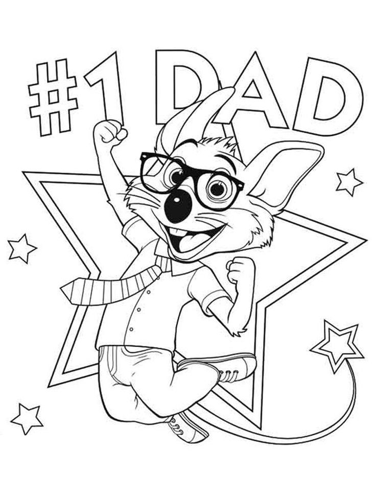 chuck e cheese coloring page