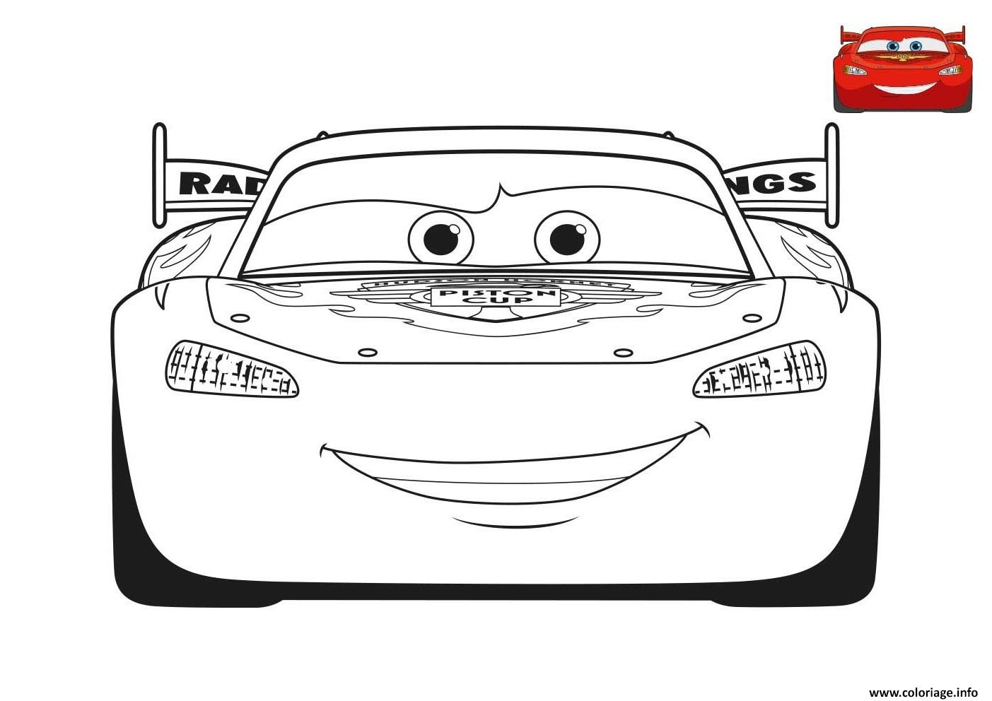 Coloriage Cars à Imprimer Gratuit | Kians Cloud