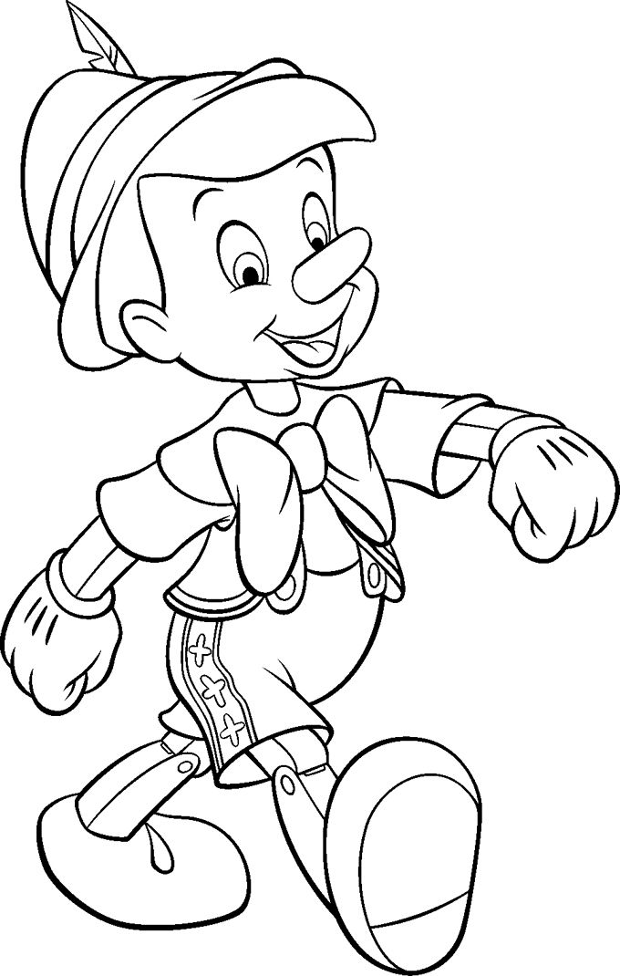 disney pinocchio coloring pages