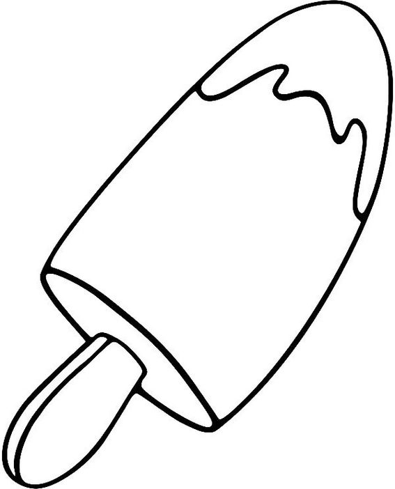 popsicle coloring page free