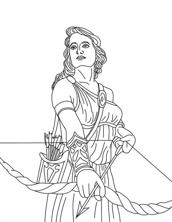 greek goddesses coloring pages