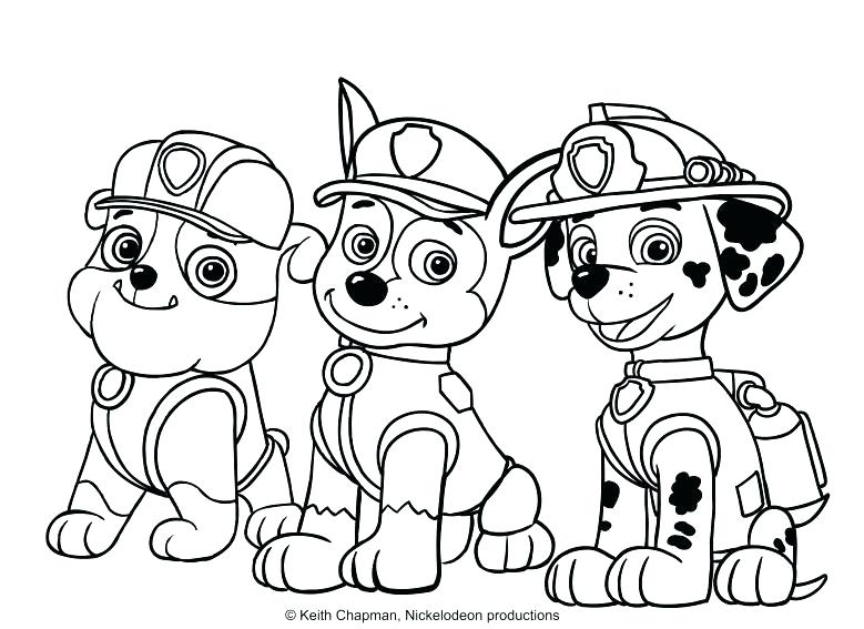 chase coloring page
