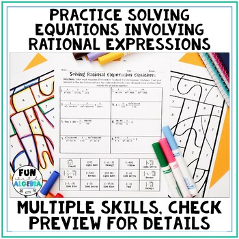 rational expressions coloring page answer key