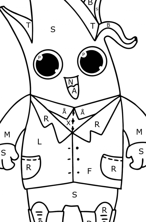 peely coloring pages