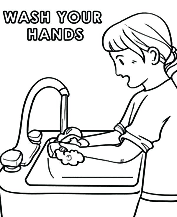 hygiene coloring pages