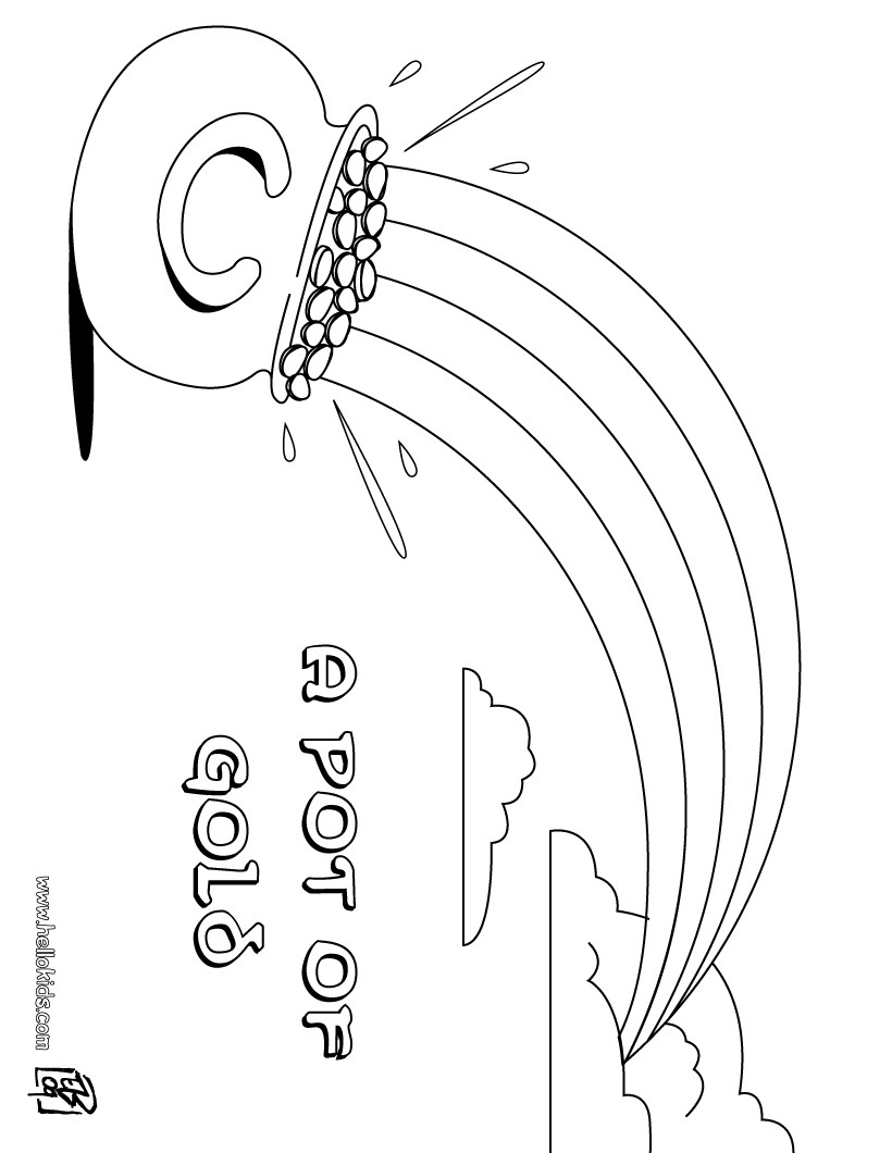 gold coloring pages