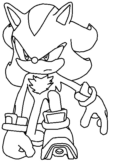 Shadow Coloring Page 01 by TheWritingGamer on DeviantArt