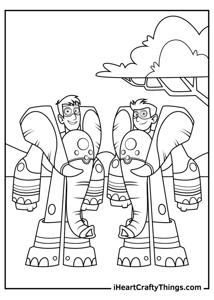 Wild Kratts Coloring Pages Creature Power Discs - Printable Wild Kratts