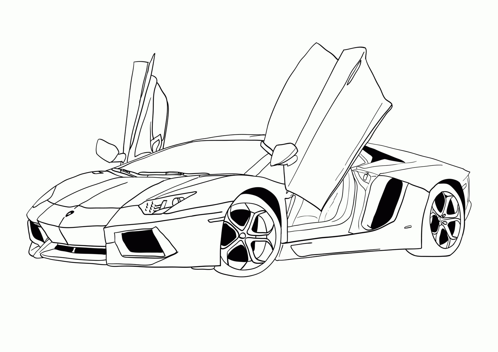 Lamborghini coloring pages - 50 Printable coloring pages