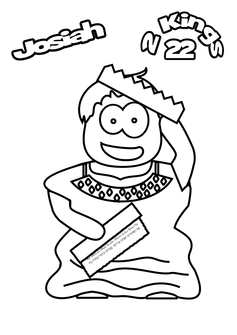 josiah coloring page