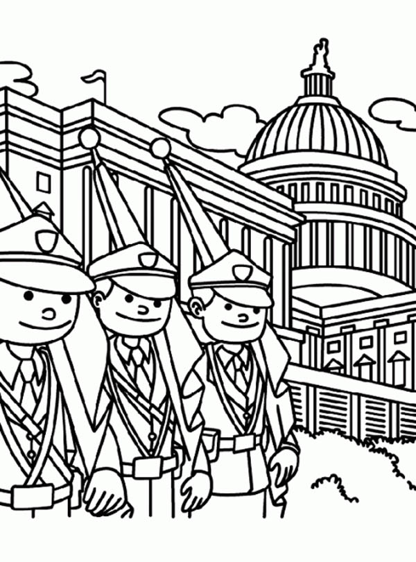 white house coloring pages