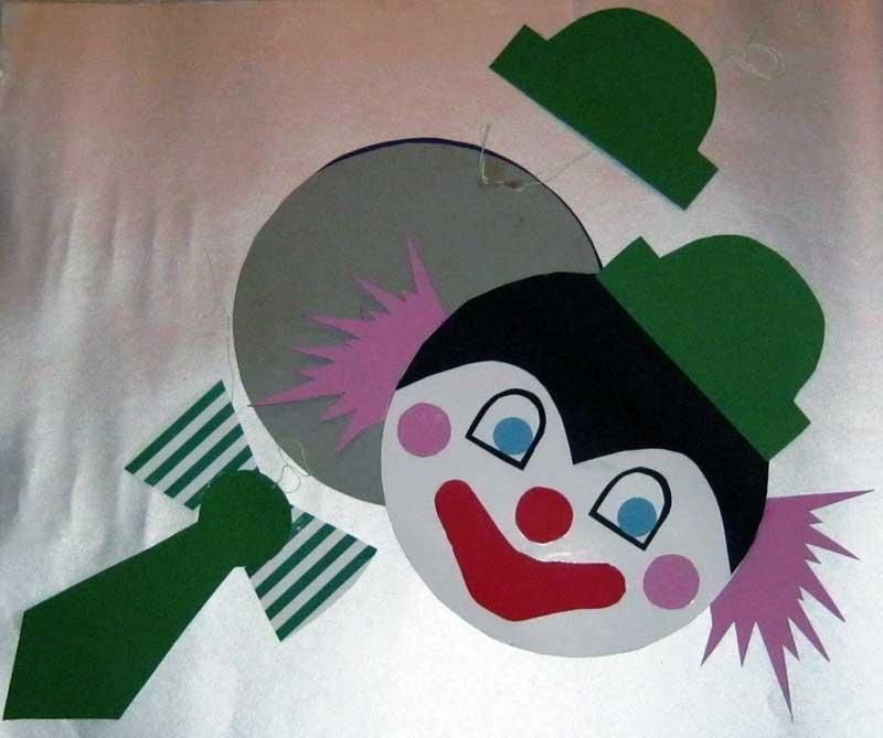 clown basteln aus tonpapier