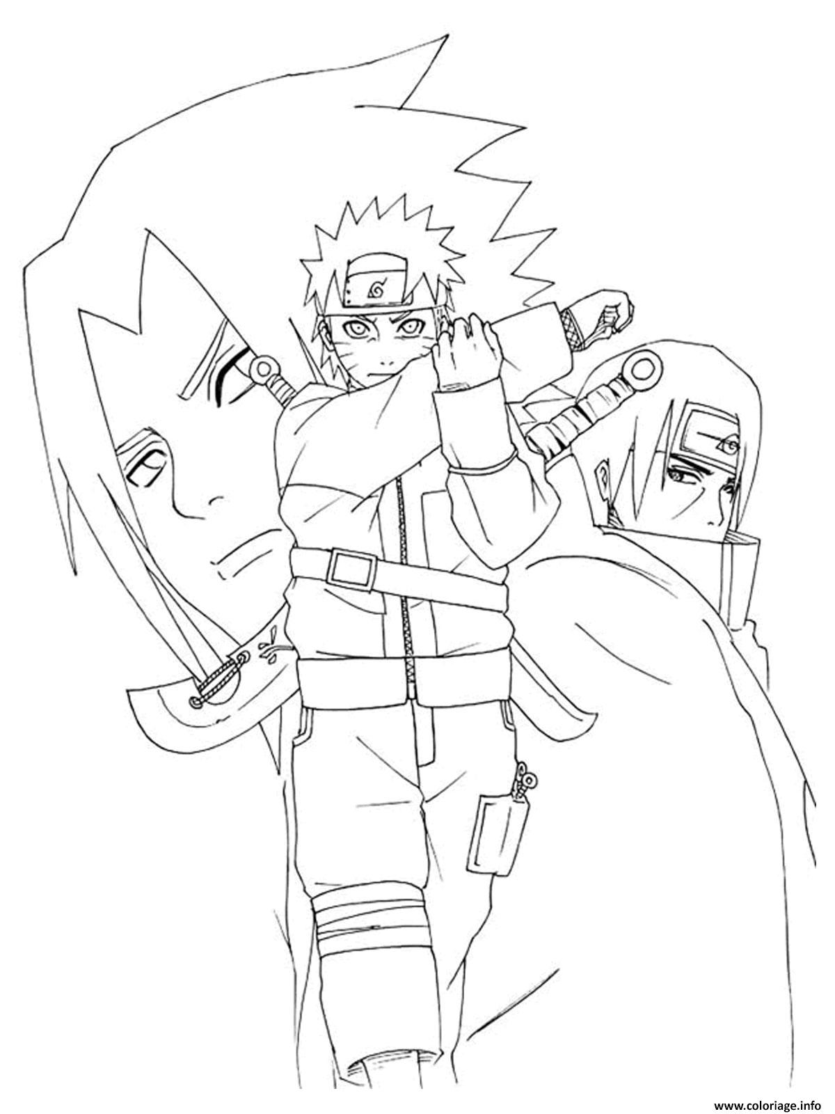 dessin a imprimer naruto shippudene