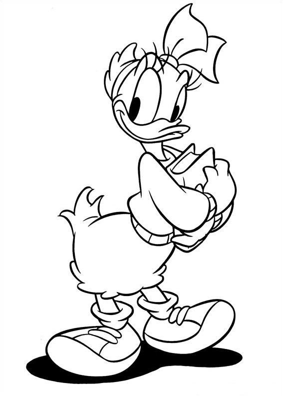 coloring pages daisy duck