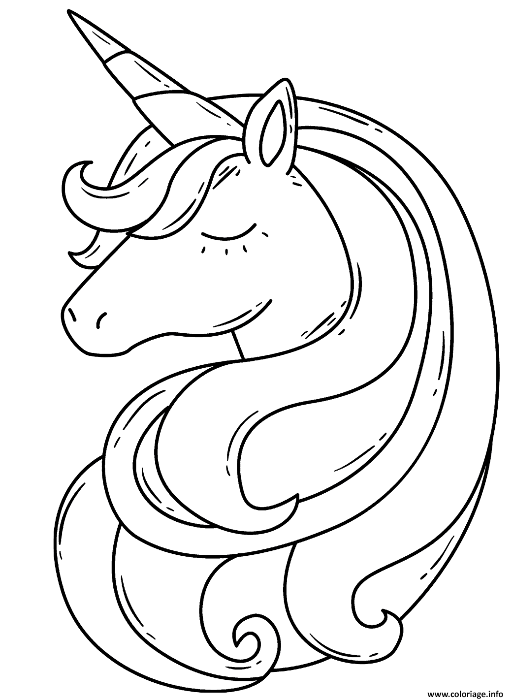 coloriage barbie ilcorne