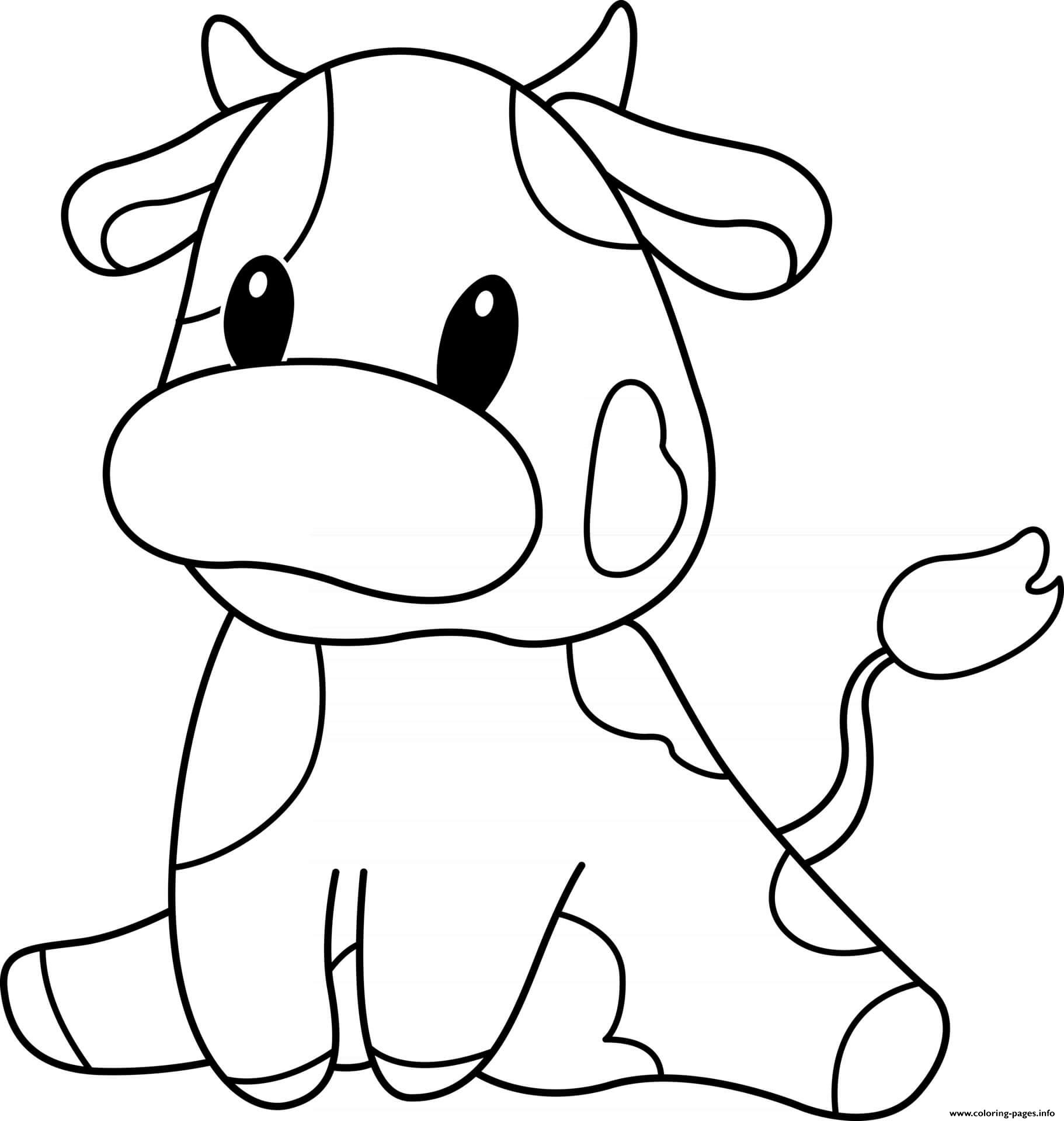 cute cow coloring pages