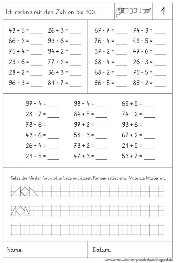 20 Aufgaben Für Erstklässler Zum Ausdrucken Math 2, Math Class, Tracing