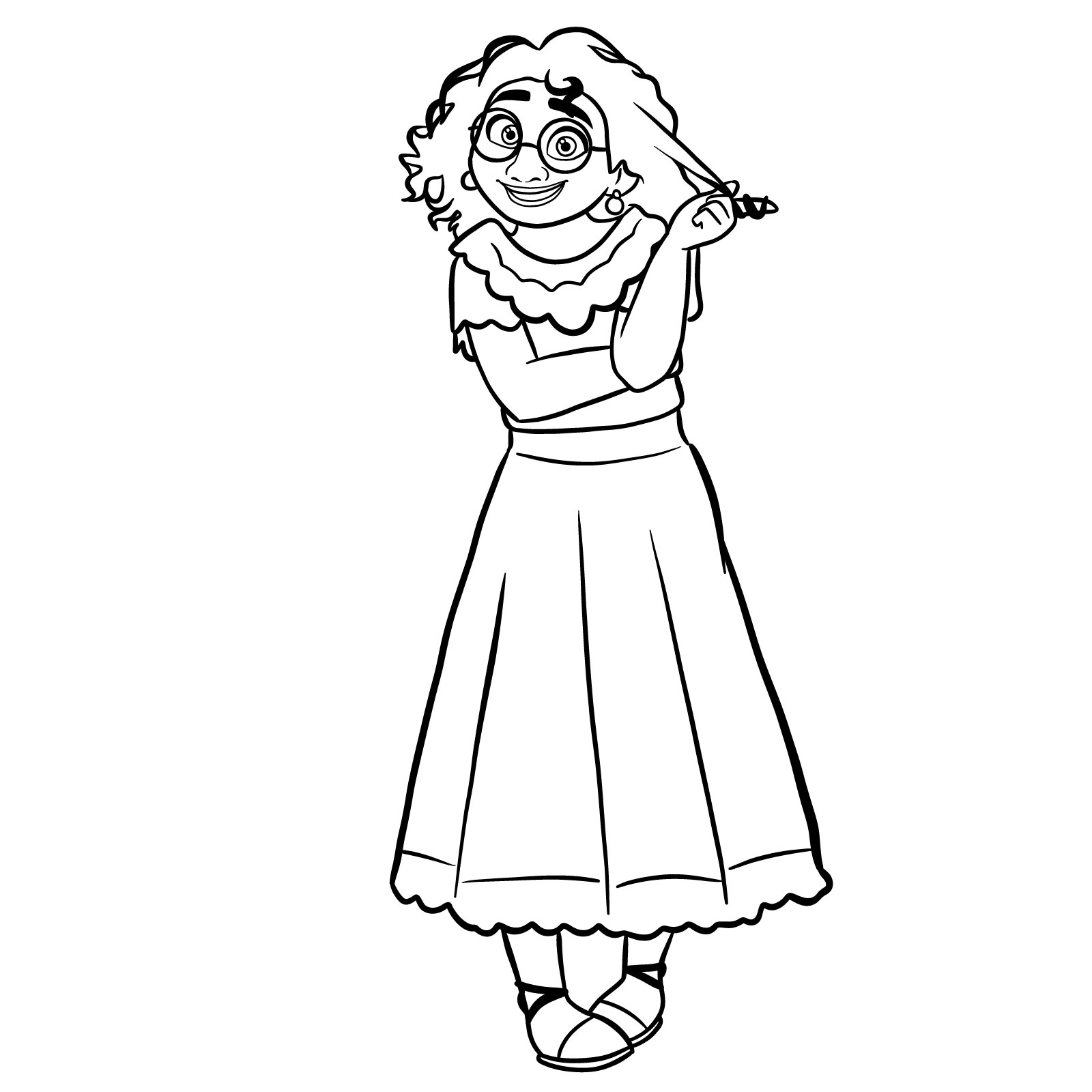 mirabel coloring page