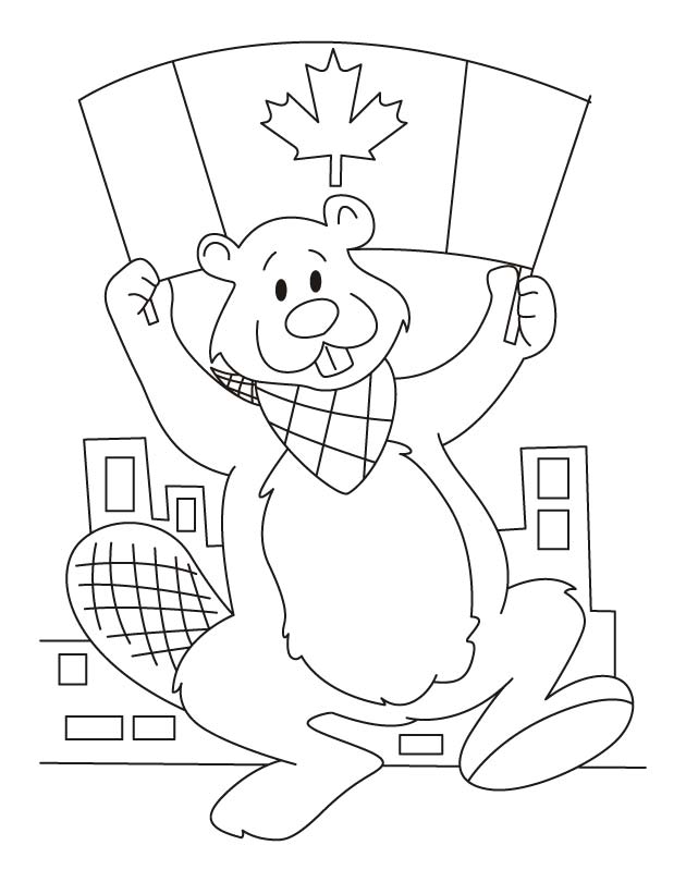 canada coloring page