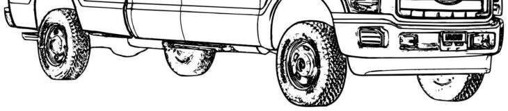 jacked up chevy truck coloring pages