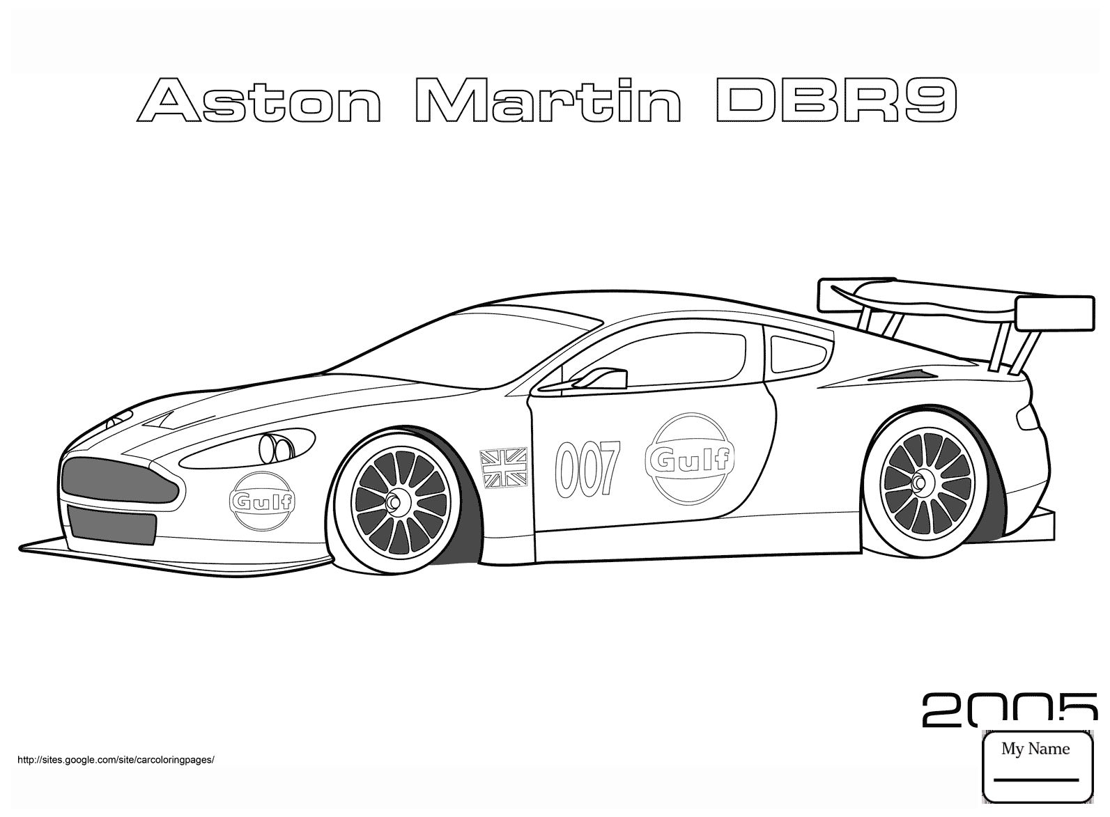 aston martin db5 coloring pages