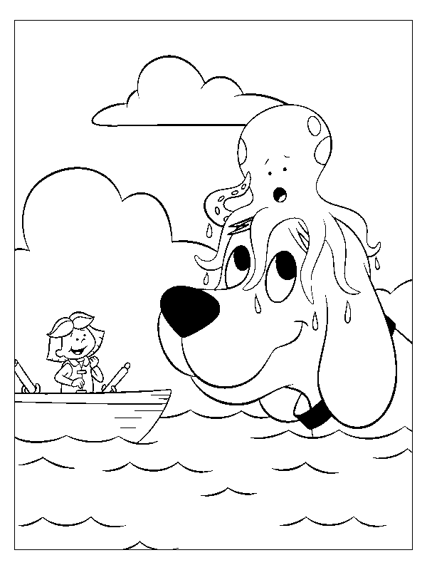 Clifford coloring pages to download and print for free