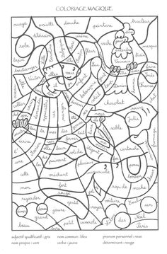 Coloriage204: coloriage magique fractions