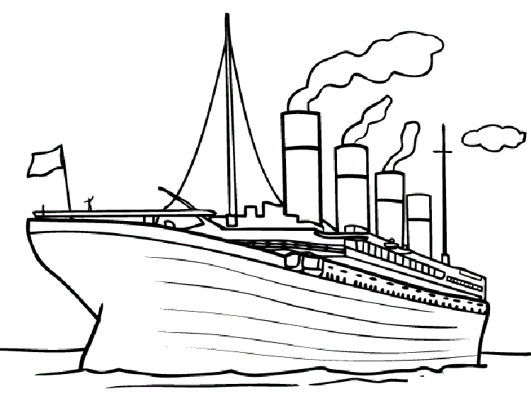 titanic coloring pages
