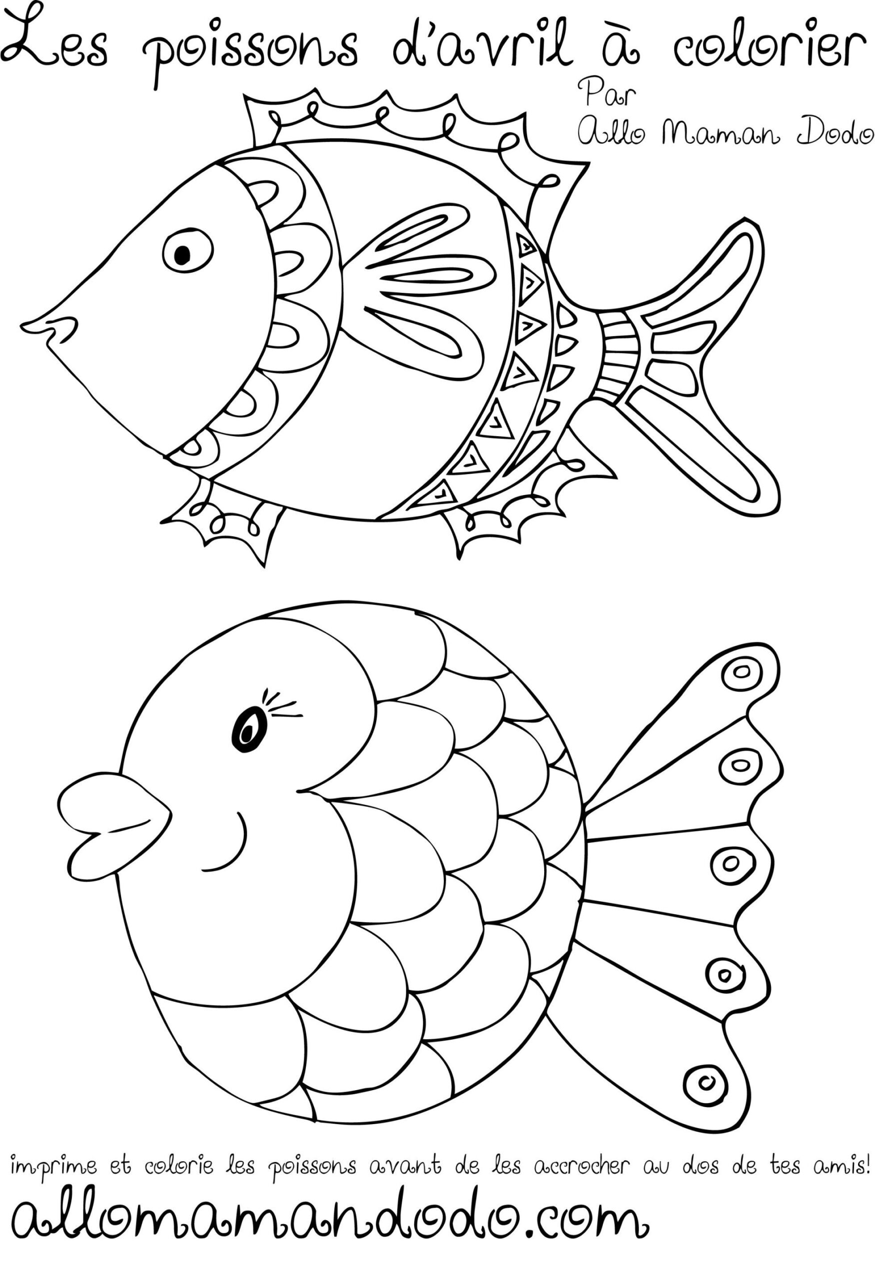 poisson davril coloriage en ligne