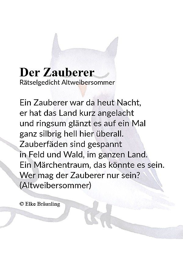 gedichte fur kinder
