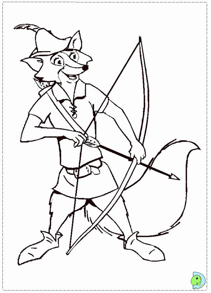 robin hood disney coloring pages