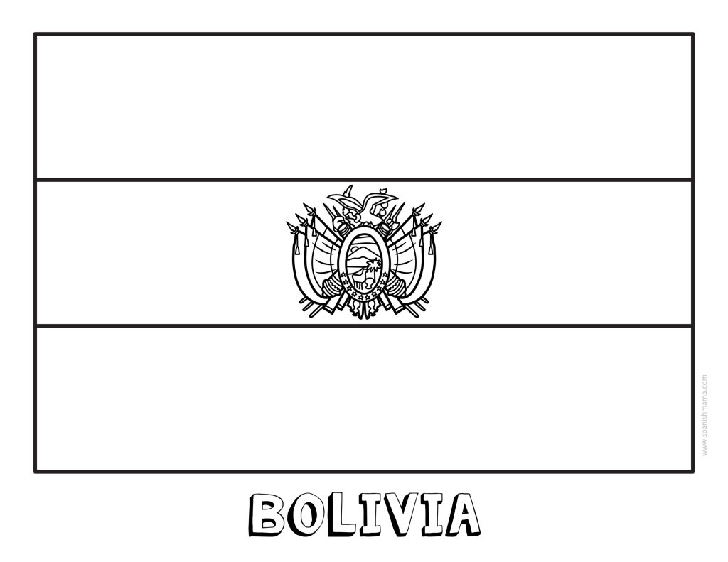 Coloring Pages Of Spanish Speaking Flags