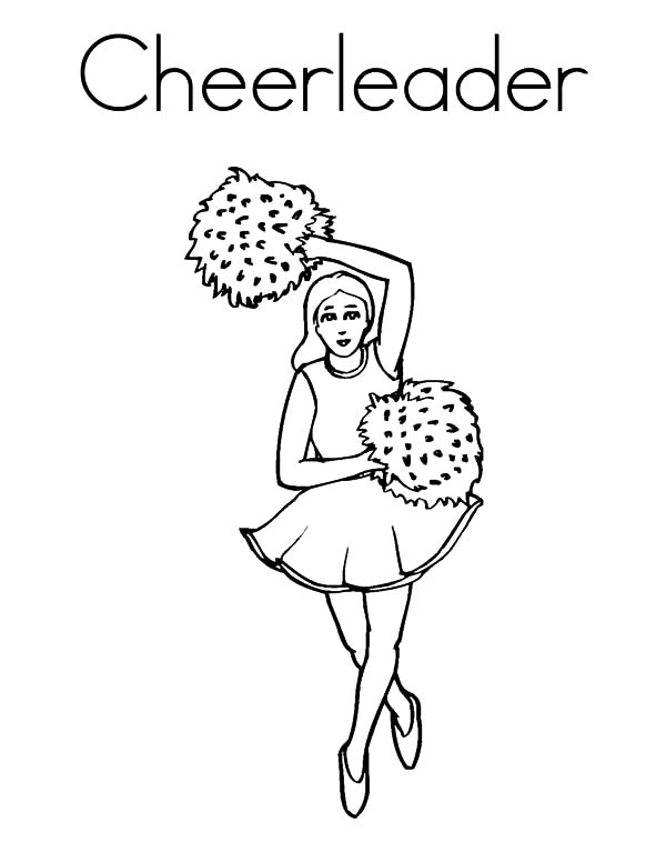 cute cheerleader coloring pages