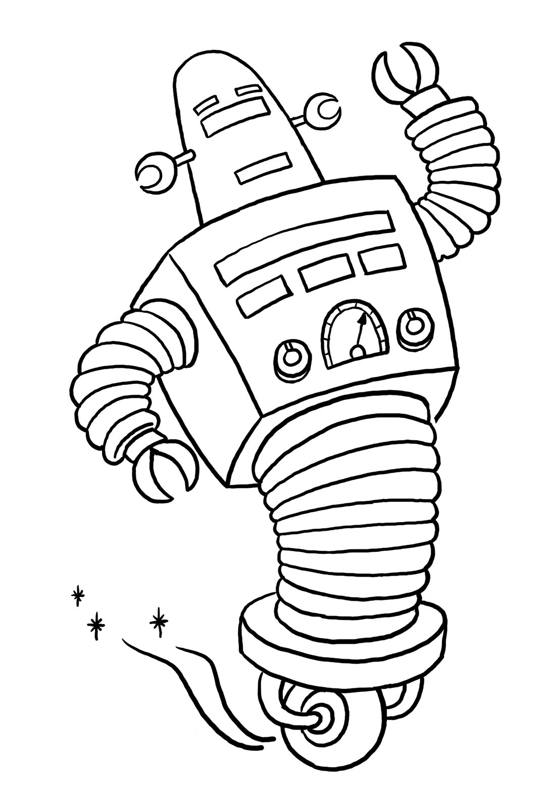 Robots coloring for kids - Robots Kids Coloring Pages