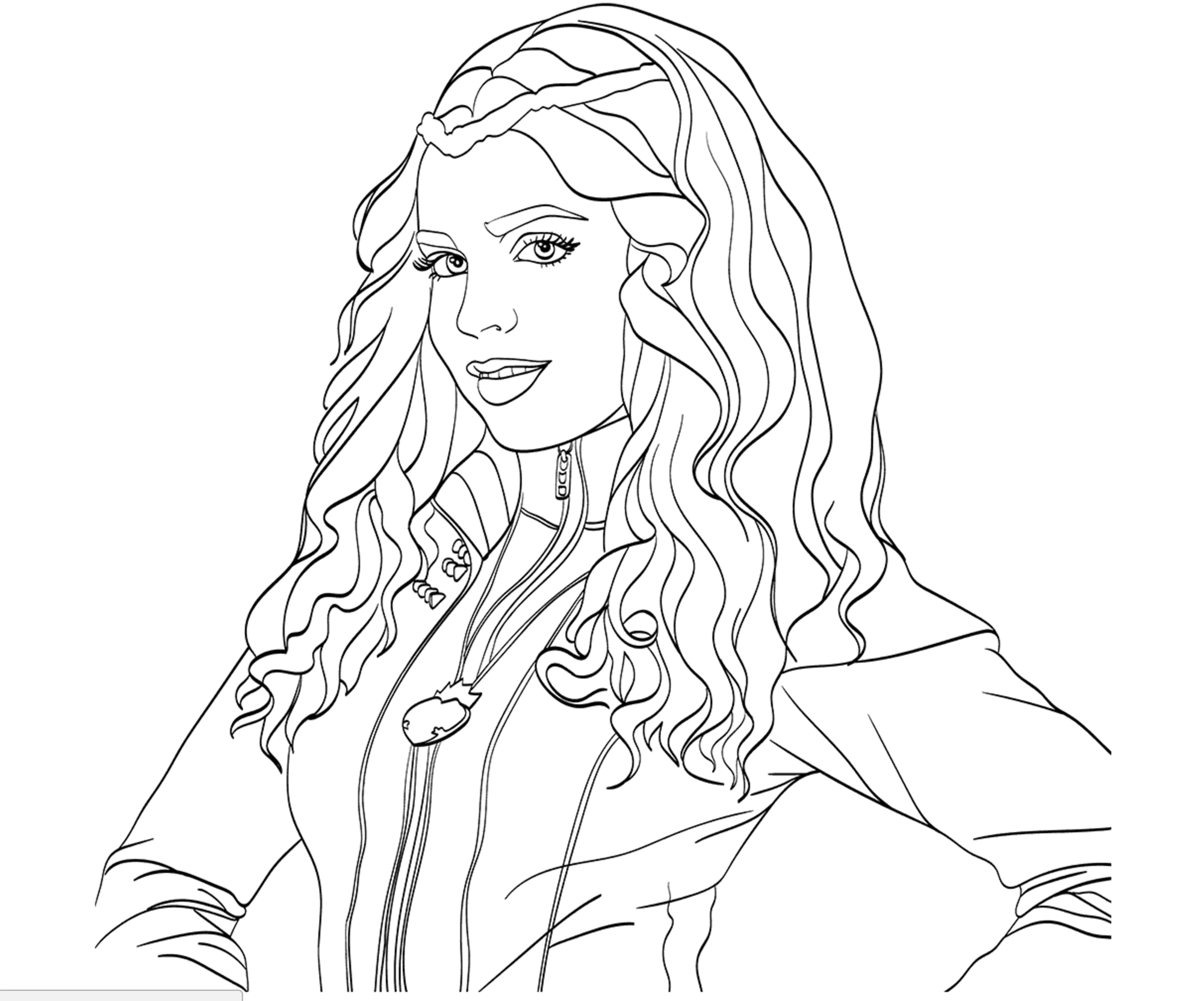 descendants coloring pages mal