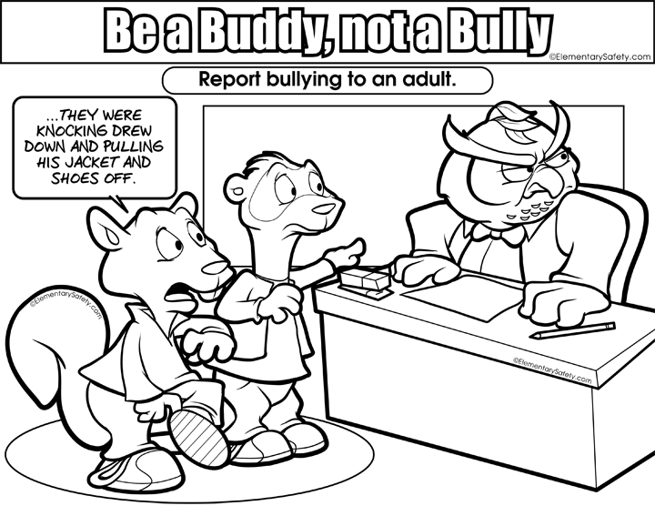 bully coloring pages