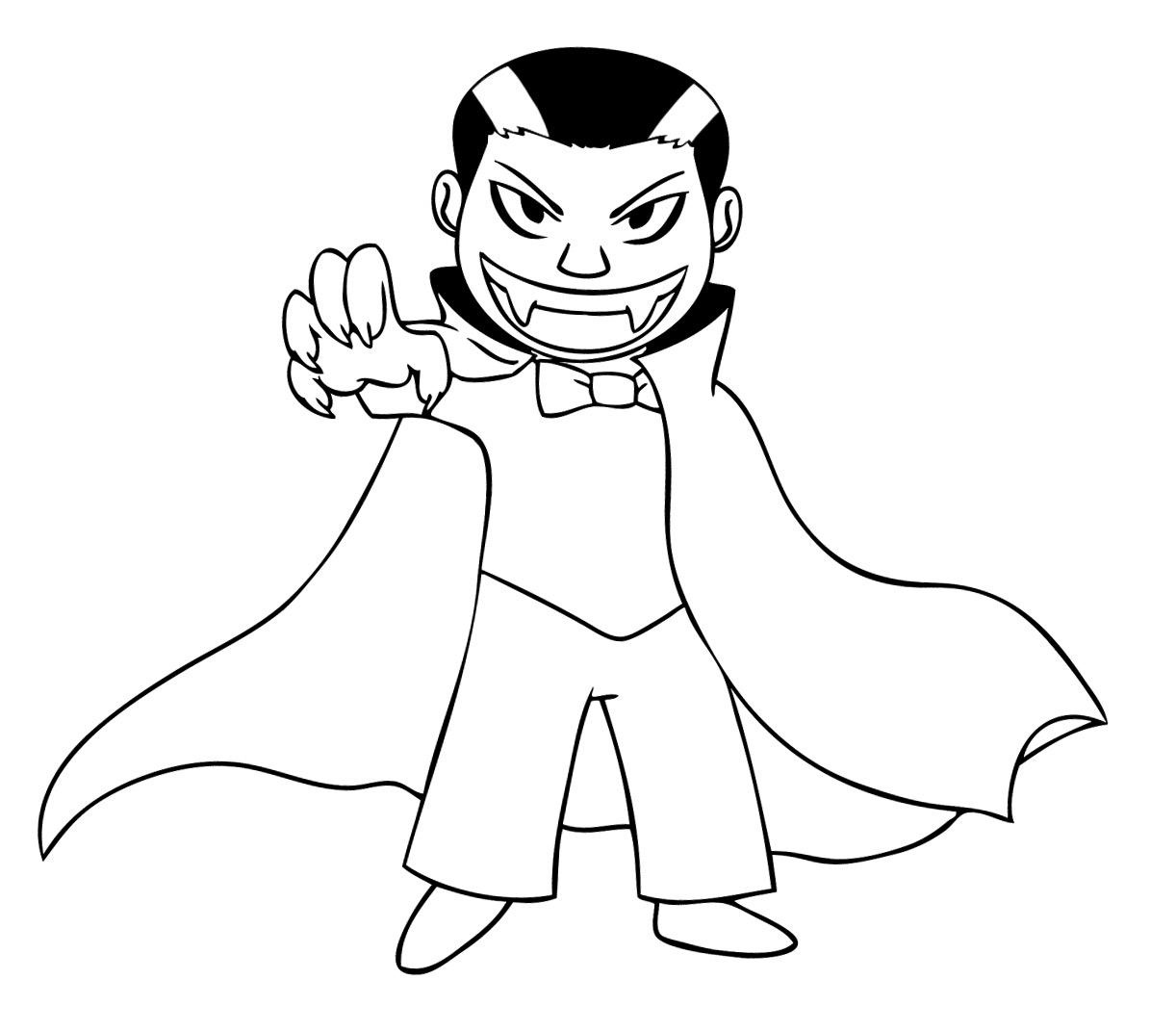 vampire printable coloring pages