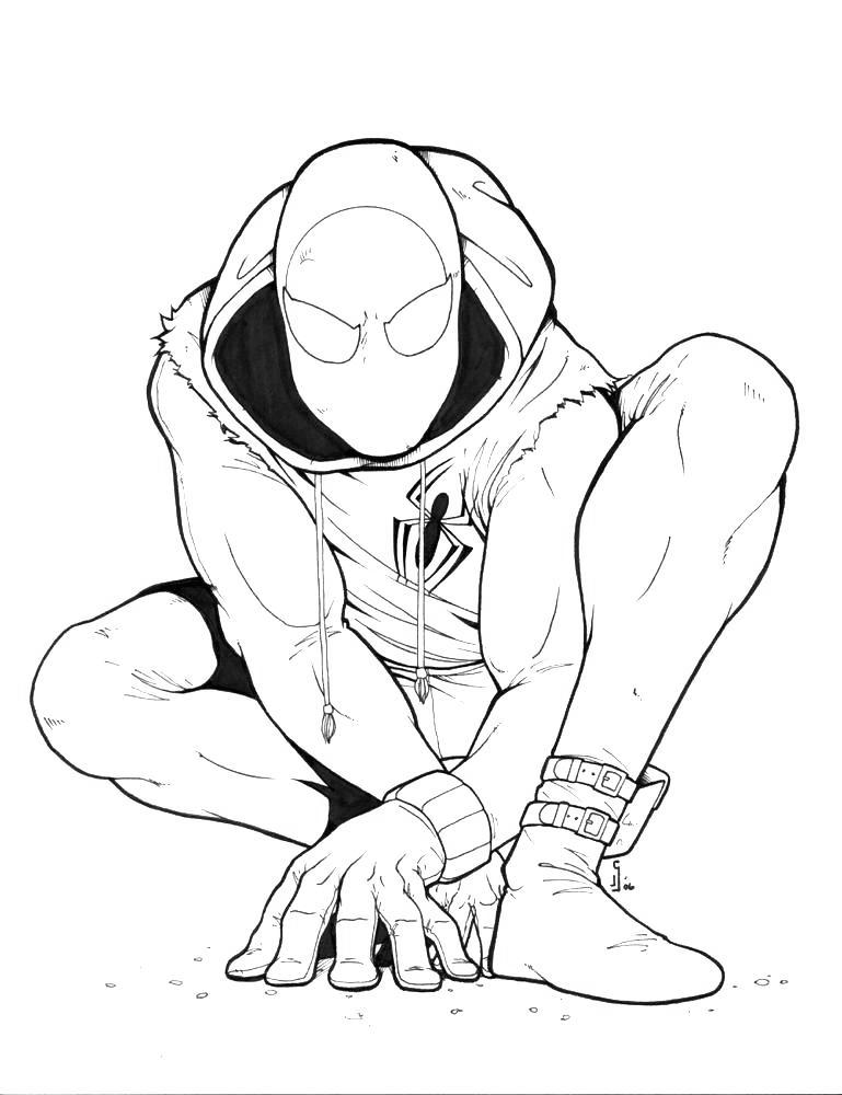 iron spider coloring pages