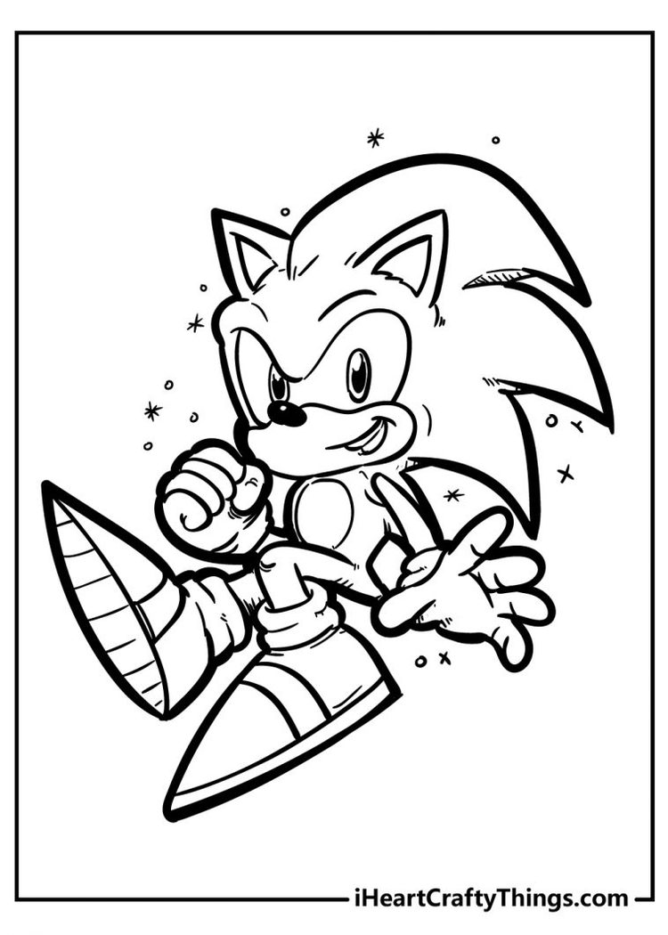 sonic the hedgehog coloring pages movie