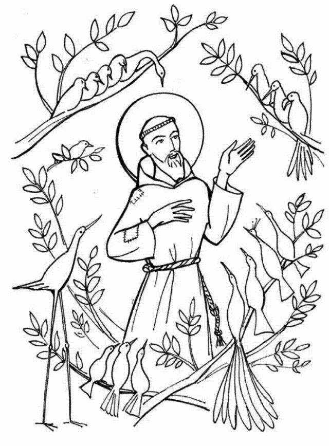 st francis de sales coloring page