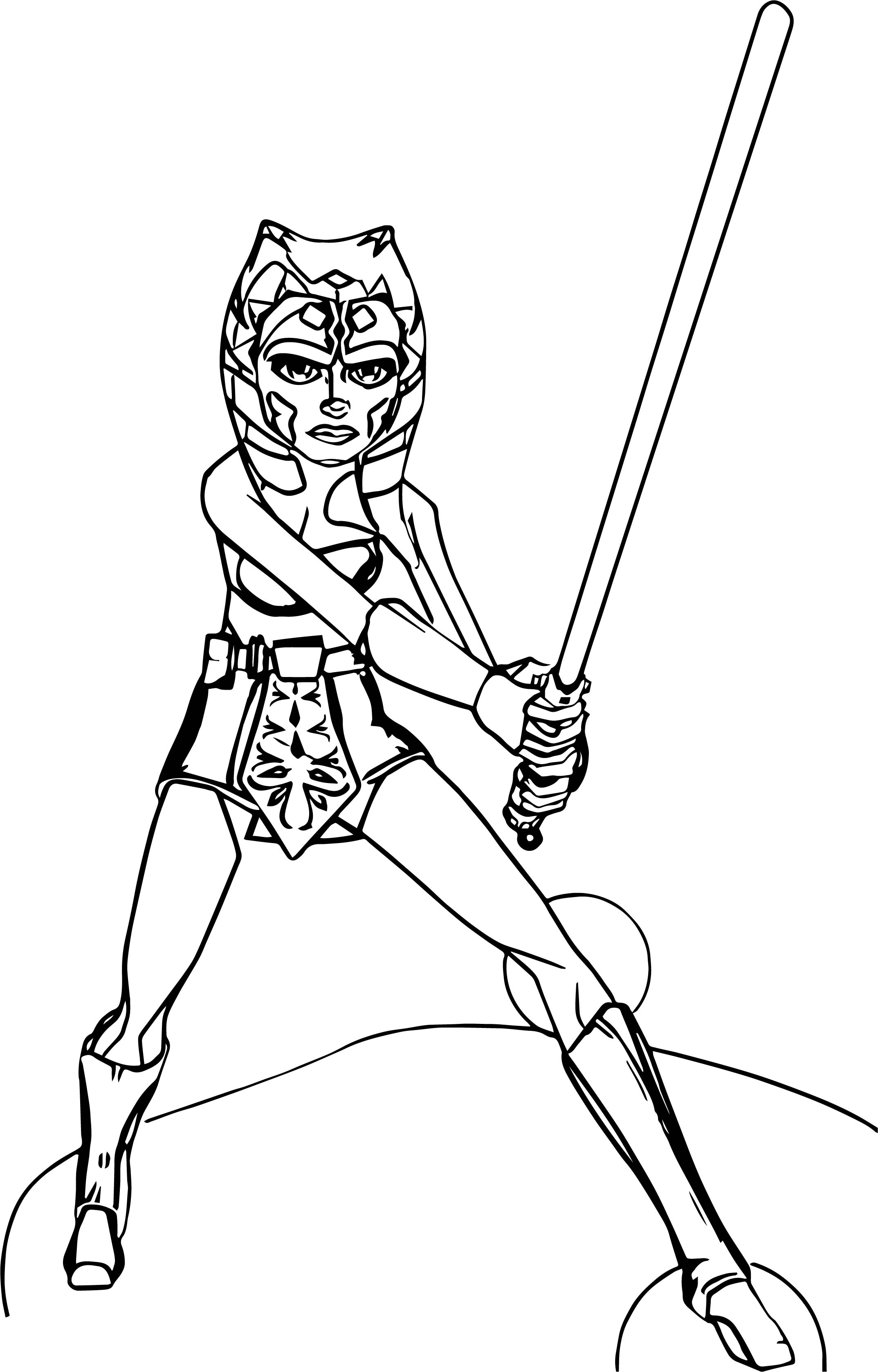 Ahsoka Tano Coloring Pages at GetColorings.com | Free printable