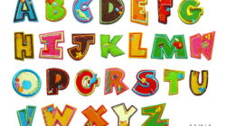 Applikation Buchstabe Gesticktes Alphabet Aufbügelbuchstaben