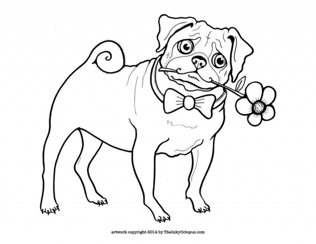 pig the pug coloring page