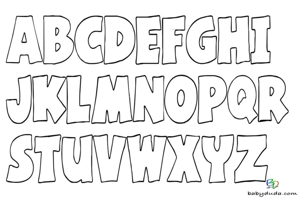 Buchstaben Ausmalen: Alphabet Malvorlagen A Z | Babyduda
