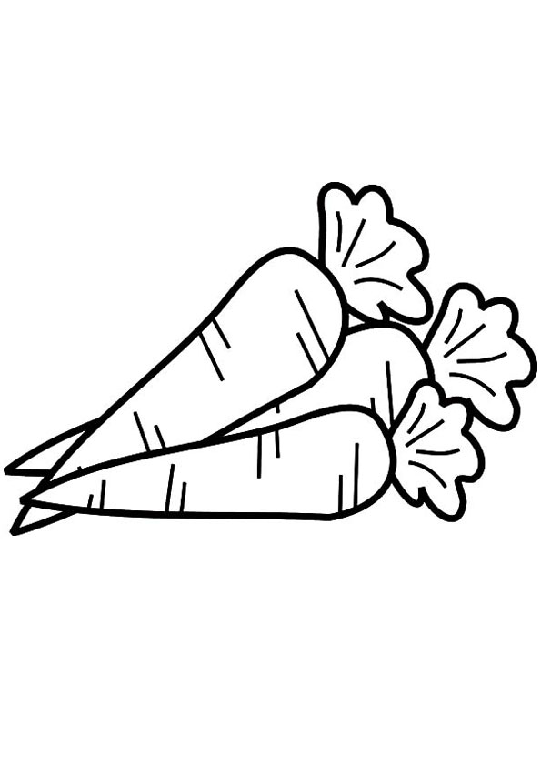 carrot coloring page