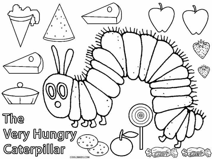 Caterpillar And Butterfly Coloring Pages at GetColorings.com | Free